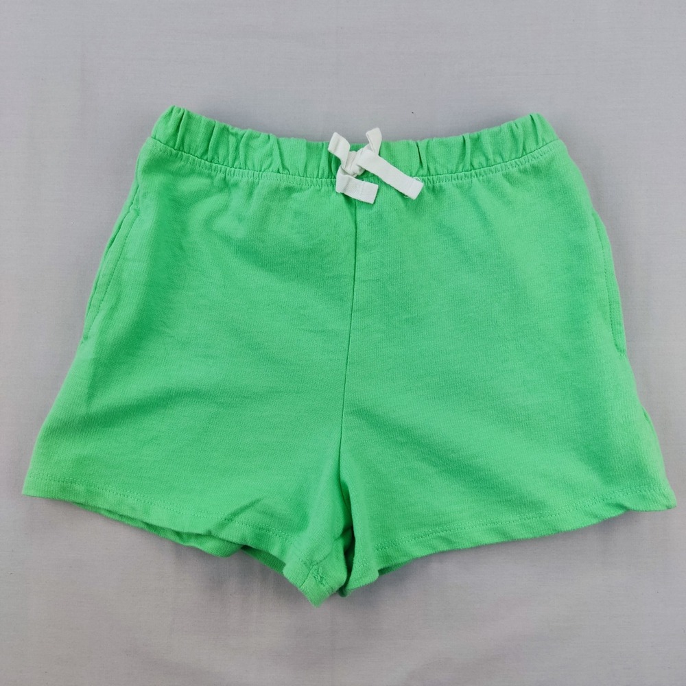 Freestyle Revolution Shorts Girls 8 Green Knit Casual Elastic Waist Pockets